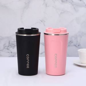 Vaso Térmico Miniatura de Acero Inoxidable de 380 ml, Vaso Aislado de Acero Inoxidable con Tapa y Pajita - Product Image 1