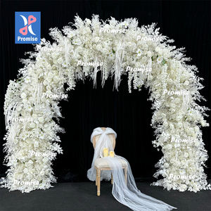 <span class=keywords><strong>Promise</strong></span> Artificial Flower Arch para decoração de casamento Branco Flower Arch Backdrop White Wedding Flower Arch - Product Image 1