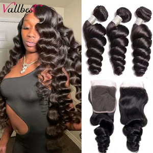 100% chưa qua chế biến Brazil Trinh tóc liền mạch ren đóng cửa & sang trọng sóng cơ thể wefts - Product Image 6