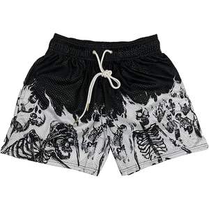 Pantalones Cortos Deportivos Personalizados para Hombre, con Estampado por Sublimación, Transpirables, con Cordón Ajustable, Estilo Casual de Verano - Product Image 2