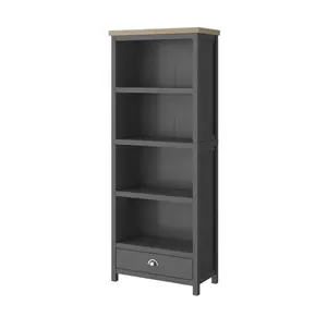 Better Home Modern Wood Storage Cabinet Wood Living Room Black 1 Drawer Wooden Cabinet 4 tier bookshelf