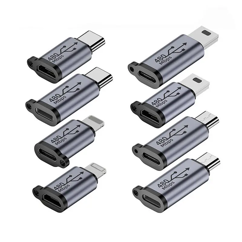 Convertisseur USB vers mini USB v3 vers adaptateur type c convertisseur micro connecteur