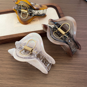 Pince à cheveux semi-circulaire en acétate, pinces à cheveux néon tendance pour femmes, pinces à cheveux incassables et solides pour cheveux épais - Product Image 4