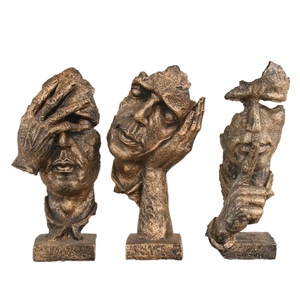 Vintage Creative Home Ornement Prix Usine Unique Résine Artisanat Art Sculpture Décoration de La Maison Résine Artisanat - Product Image 1