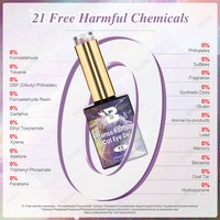 BOZLIN Gel à ongles magnétique holographique arc-en-ciel 45 couleurs, sans HEMA, TPO, TMPTA, vernis gel effet œil de chat, logo personnalisé, vernis gel à ongles œil de chat