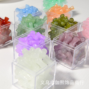Bamboo Joint Beads 6x12mm Glass Straight Hole DIY Jewelry Making Materials For Bracelets Necklaces <b>Accessories</b> - Product Image 2