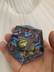Eye DND <strong>Dice</strong> Dragon Eye Liquid Core Sharp Edge Handmade <strong>Dice</strong> <strong>Set</strong> for Dungeons and Dragons Ttrpg Multi-Sided RPG - Product Image 4
