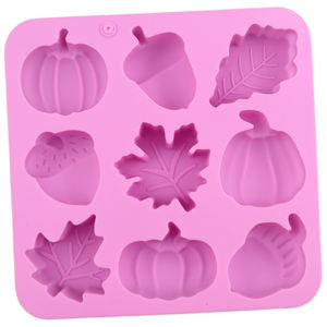 แม่พิมพ์ซิลิโคนรูปฟักทอง 9 หลุม แบบใหม่ สำหรับทำเค้ก สบู่ เรซิ่น เทียน ทำเองที่บ้าน ใช้ซ้ำได้ - Product Image 4