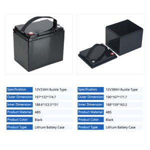Premium Waterproof 33Ah/38Ah/55Ah/70Ah/90Ah 12V Lithium <strong>Battery</strong> ABS Plastic <strong>Storage</strong> Box <strong>case</strong> - Product Image 2