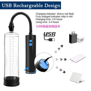 USB充電式自動ハンドルペニス拡大真空ポンプ直立ペニス拡大高エクステンダーシリンダー大人のおもちゃ男性用 - Product Image 4