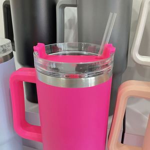 40Oz Multiple Colors Powder Coated Travel <b>Mug</b> Sports Outdoor Stainless Steel Tumbler With Handle - Product Image 3