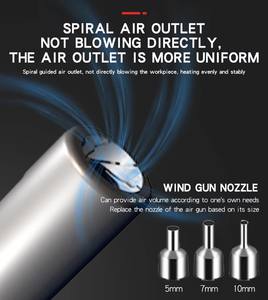 Pistolet à air chaud OEM pour dessoudage, <span class=keywords><strong>fer</strong></span> à <span class=keywords><strong>souder</strong></span> électronique, station de retravaillage 2-en-1 pour ordinateur portable et usage domestique - Product Image 4