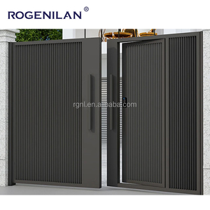 Biệt THỰ VƯỜN Swing nhôm cổng thiết kế hiện đại tùy chỉnh tự động cửa khuôn cửa hệ thống ngoài trời cổng - Product Image 2