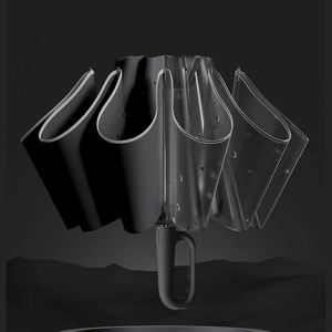 Parapluie inversé pliable en 3 sections, haute qualité, économique, avec poignée auto-agrippante, facile à transporter, unique, vente en gros - Product Image 3