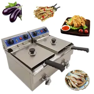 Household deep fryer powered by gas and electric chicken fryer equipment in burger king/french fries machine fried potato chips