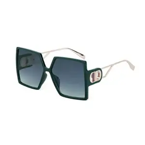 Индивидуальные мужские солнцезащитные очки UV400 D-образный дизайн большие квадратные очки модные солнцезащитные очки