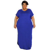 Robe longue d'été pour femmes, grande taille, à la mode