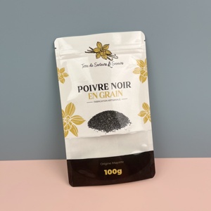 Sac d'emballage personnalisé d'épices mélangées plastique laminé <span class=keywords><strong>cannelle</strong></span> poudre ail granulés poivre noir poudre emballage sac zip-lock - Product Image 2