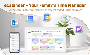 <span class=keywords><strong>Agenda</strong></span> Digital Fotocube <span class=keywords><strong>de</strong></span> 21.5 Pulgadas Directo <span class=keywords><strong>de</strong></span> Fábrica, Reproducción MP4/AVI, Reloj, Calendario Inteligente <span class=keywords><strong>de</strong></span> <span class=keywords><strong>Google</strong></span> para Oficina - Product Image 3
