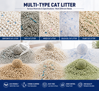 Litière pour chat à base d'amidon de tapioca, d'amidon de manioc et d'amidon de maïs, ligne de production clé en main de litière pour chat au tofu, capacité personnalisée, directement de l'usine