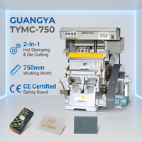 Machine de découpe et de marquage à chaud à plat TYMC 750 pour papier, pour couvertures de livres, pour emballages