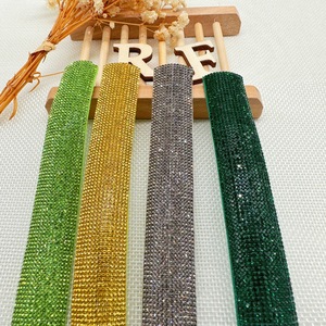 Colorful Half Cotton Rhinestone Rope for Sandals Decoration EVA Inside Rhinestone <strong>Strip</strong> for Garment Shoes - Product Image 2