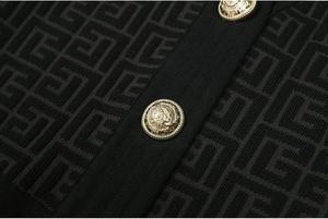 AIMEISI Hochwertiges, Sofort Verfügbares, Lässiges Und Elegantes Zweiteiliges Damen-Set Mit Gestreiftem, Ärmellosem, Langem Kleid Und Strickjacke Mit V-Ausschnitt - Product Image 4