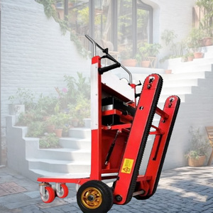 1200W 500KG Máquina eléctrica para subir escaleras Capacidad Plataforma de acero plegable Carro elevador sobre orugas para entregar transporte - Product Image 2