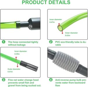 Filtro de <span class=keywords><strong>Agua</strong></span> para Acuario de Plástico de Alta Calidad <span class=keywords><strong>con</strong></span> Diseño Inteligente, Limpiador de Arena, Cambiador de <span class=keywords><strong>Agua</strong></span> para <span class=keywords><strong>Pecera</strong></span> de Escritorio, Sifón de Vacío 1 - Product Image 3