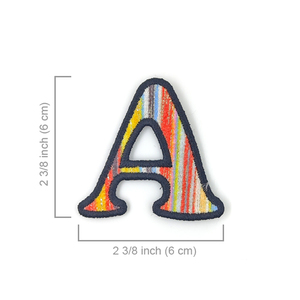Un parche de letras bordado cosido para ropa de calle de moda - Product Image 3