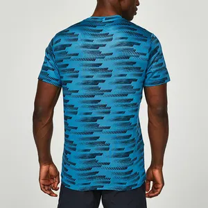 Hot Selling Custom Logo Trend Street Sports Quick-dry Top Fashion Cool Pattern Summer Men Short Sleeves