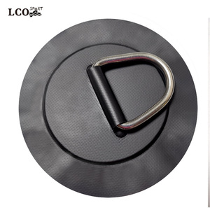 Hebilla de acero inoxidable Lco-Sport con anillo en D de 15 cm para bote inflable, abrazadera grande para cuerda - Product Image 2