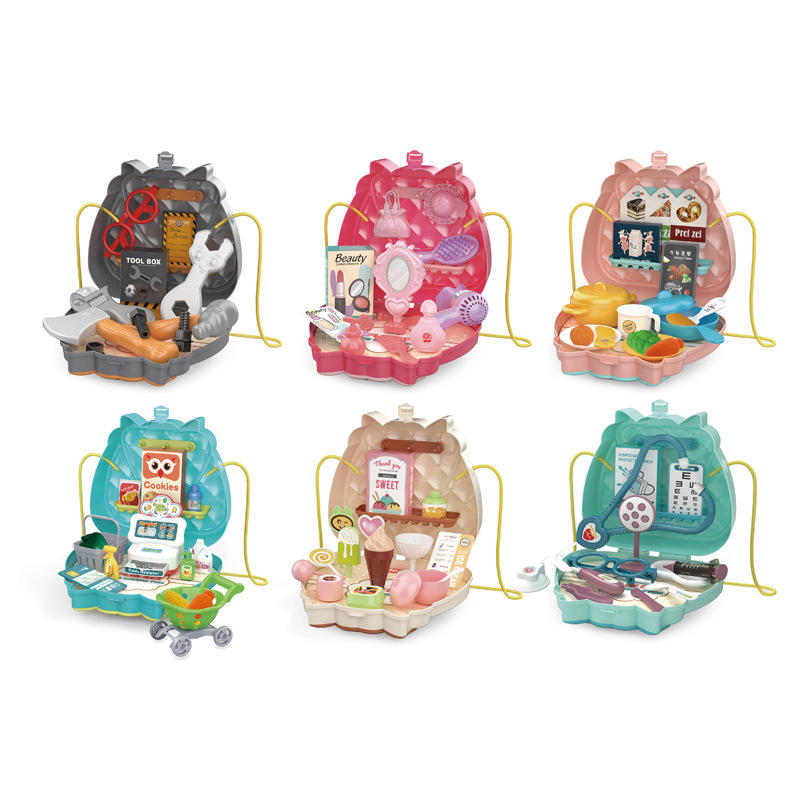 Детский пластиковый комплект игрушек для ролевых игр, для приготовления мороженого