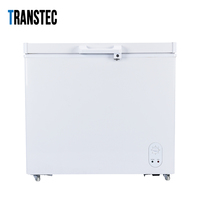 Congélateur coffre à porte coulissante simple 208L, alimentation solaire/électrique/à batterie, faible consommation d'énergie BD/BC-208