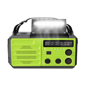 Radio d'urgence portable, chargeur solaire, radio solaire pour tremblements de terre, générateur à manivelle, lampe torche - Product Image 2