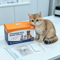 Prueba Rápida Combinada de Antígeno del Virus de la Leucemia Felina (FeLV) y Anticuerpos del Virus de la Inmunodeficiencia Felina (FIV) para Gatos, Certificación CE, 5-10 Minutos