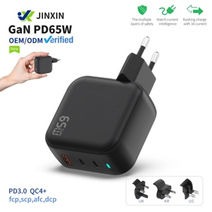 Cargador de escritorio USB C de 65W con nuevo diseño Adaptador de fuente de alimentación eléctrica Enchufe DE LA UE Función GAN QC3.0 Salida de 5V/3A - Product Image 5