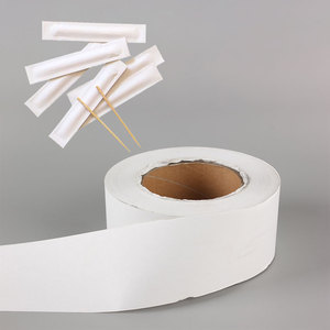 40gsm beyaz Kraft kağıt rulo gıda sınıfı kürdan sarma PE ile düşük ağırlık kaplı kağıt ofset baskı için uyumlu - Product Image 1
