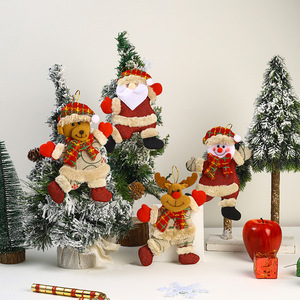 2025 Merry Christmas Ornaments Xmas Gift Santa Claus Snowman Tree Toy <b>Doll</b> Hang Christmas Decorations for Home New Year Decor - Product Image 5