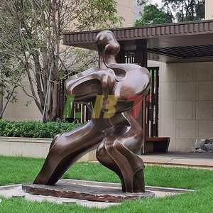 Escultura Abstracta de Fibra de Vidrio con Figura de Tai Chi, Adorno Decorativo para Parque al Aire Libre, Montaje en Suelo, Hecho a Mano y Personalizado - Product Image 3