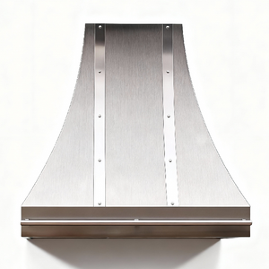 เครื่องดูดควันสเตนเลสสตีลโค้งแบบกำหนดเอง ติดผนัง สำหรับที่พักอาศัยหรูหรา - Product Image 2