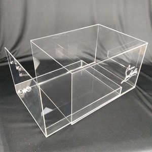 Scatola Espositiva in Acrilico Trasparente con Coperchio Antipolvere, Organizzatore Rettangolare in Lucite per Trucchi, Gioielli, Profumi, Statuette - Product Image 4