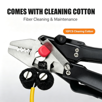 4-in-1 Multifunctional Fiber Wire Stripper Signal Fire Fiber Cleaver FTTH Optical Cable Stripping Cutting Hand Tool