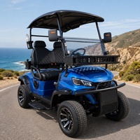 Carrinho de Golfe Elétrico Jetty Beach para 2, 4 ou 6 Passageiros, Motor AC 72V 7.5KW, Bateria de Lítio, para Equipe de Cais e Transporte de Cesto de Caranguejos
