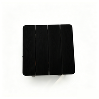Table et chaises de jardin en plastique HIPS imitation bois, haute résistance, pour extérieur – Vente chaude