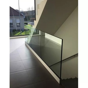 Ringhiera Moderna per Balcone e Terrazza in Acciaio Inox 304/316, Alluminio/Legno/Pietra/<span class=keywords><strong>PVC</strong></span> con Vetro Temperato da 12mm e Profilo a U per Villa - Product Image 1