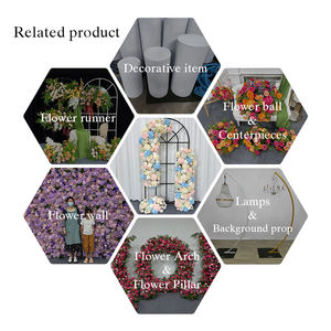 Arreglo de Arco de Flores Artificiales de Seda Multicolor Pastel para Decoración de Bodas y Eventos de Regreso a Clases - Estilo Moderno - Product Image 5