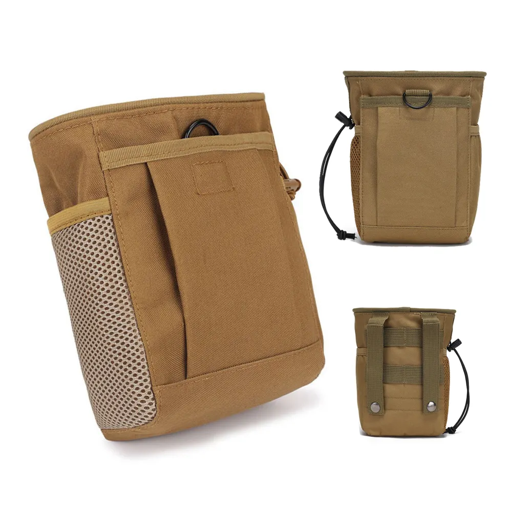 Tactical Molle Pouch Accessory Utility Bag Hip Belt Holster Molle Drop Dump Pouch Recycle Bag Tactical Backpack