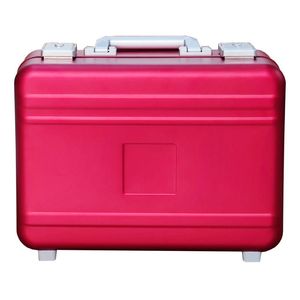 Valise en aluminium rouge rose Boîte à outils Alliage d'aluminium Métal Intégralement Boîtier en aluminium Instrument Équipement Vitrine Logo personnalisé - Product Image 1