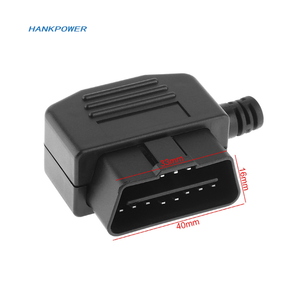 Universal OBD2 16-poliger quadratischer L-Typ-Auto anschluss OBDII-Adapterst ecker mit Schrauben - Product Image 6